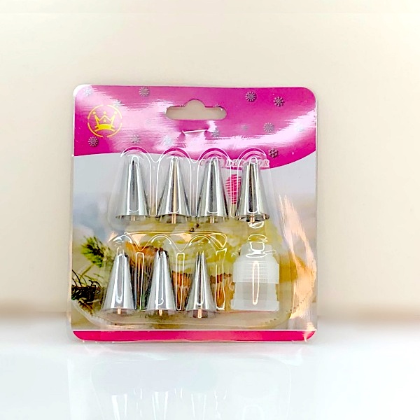 Набор кондитерских насадок 8 шт (7+1) | Эконом