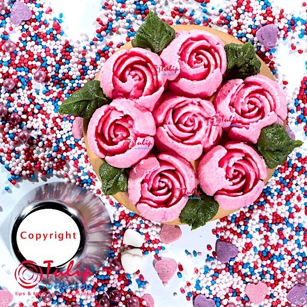 Насадка Роза №111 Рубин | L размер (Russian Rose Nozzle #111 - Ruby | L size | By Tulip Workshop) Насадка Роза №111 Рубин | L размер (Russian Rose Nozzle #111 - Ruby | L size | By Tulip Workshop)