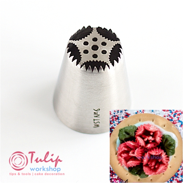 Насадка Тюльпан №6 Бархатная (открытая) | L размер (Russian Tulip Nozzle #6 - Velvet - L size) Насадка Тюльпан №6 Бархатная (открытая) | L размер (Russian Tulip Nozzle #6 - Velvet - L size)