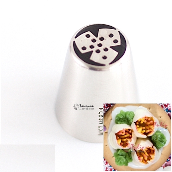 Насадка Тюльпан №19 F три лепестка | L размер (Russian Tulip Nozzle #19 F Scented Tulip | L size | by Tulip Workshop) Насадка Тюльпан №19 F три лепестка | L размер (Russian Tulip Nozzle #19 F Scented Tulip | L size | by Tulip Workshop)