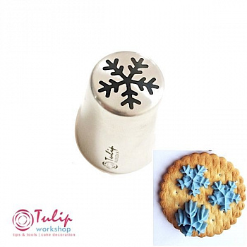 Насадка Снежинка №121 | L размер (Russian Nozzle #121 - Snowflake | L size | By Tulip Workshop) Насадка Снежинка №121 | L размер (Russian Nozzle #121 - Snowflake | L size | By Tulip Workshop)