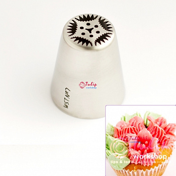 Насадка Тюльпан №7 Бархатная | L размер (Russian Tulip Nozzle #7 Velvet | L size | by Tulip Workshop) Насадка Тюльпан №7 Бархатная | L размер (Russian Tulip Nozzle #7 Velvet | L size | by Tulip Workshop)