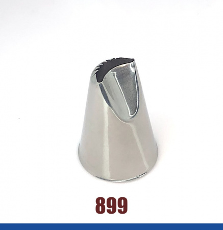 Кондитерская насадка 899 Tulip™ лента с зубчиками ракушка (Shell Basketweave) большая, прорезь 20 мм Кондитерская насадка 899 Tulip™ лента с зубчиками ракушка (Shell Basketweave) большая, прорезь 20 мм