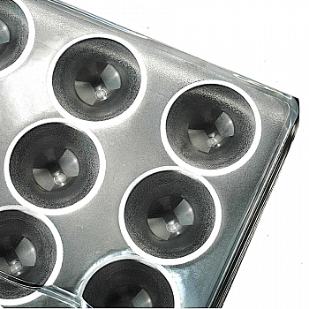 Поликарбонатная форма для шоколада 275*135*24 мм | полуСфера мод.В9980 (эконом) Поликарбонатная форма для шоколада 275*135*24 мм | полуСфера мод.В9980 (эконом)