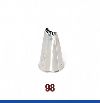 Кондитерская насадка 98 Tulip™ лента с зубчиками ракушка (Shell Basketweave) малая, прорезь 10 мм