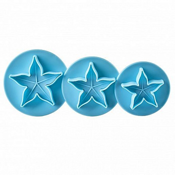 Вырубка-плунжер Чашелистник набор 3 шт Вырубка-плунжер Чашелистник набор 3 шт