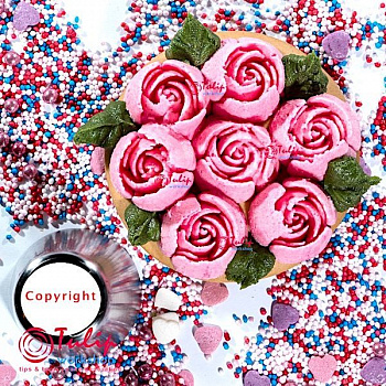 Насадка Роза №111 Рубин | L размер (Russian Rose Nozzle #111 - Ruby | L size | By Tulip Workshop) Насадка Роза №111 Рубин | L размер (Russian Rose Nozzle #111 - Ruby | L size | By Tulip Workshop)