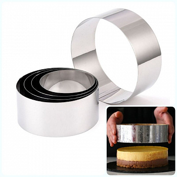 Набор Колец для выпечки 4 шт | Ø 18, 20, 22, 24 см., высота 10 см Набор Колец для выпечки 4 шт | Ø 18, 20, 22, 24 см., высота 10 см