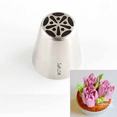 Набор 12 кондитерских насадок - тюльпан одним движением №№ 1,3,4,5,7,8,10,11,12,13,14,15 | L размер Набор 12 кондитерских насадок - тюльпан одним движением №№ 1,3,4,5,7,8,10,11,12,13,14,15 | L размер