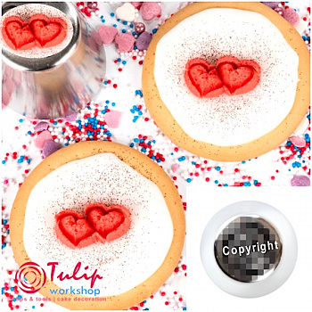 Насадка Валентин № 229 (235) | XL размер (Russian Pastry Tube #235 (229) - Valentine Hearts | XL size | By Tulip Workshop)