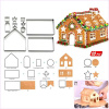 Вырубка Стальная Пряничный Домик | 3D набор 10 или 18 фигур Вырубка Стальная Пряничный Домик | 3D набор 10 или 18 фигур