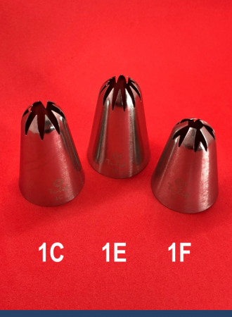 Кондитерская насадка 1С закрытая звезда ∅ 18 мм, 8 лучей, Эконом