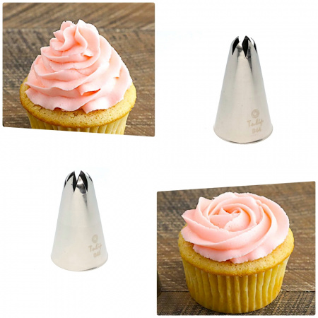 Кондитерские насадки закрытая звезда №840-849 Tulip™ (diam.4-18 mm; 6-10лучей) | Набор 10 шт