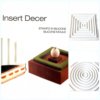 Силиконовая форма 3D для муссовых десертов и декора | Инсерт Декор 2 в 1