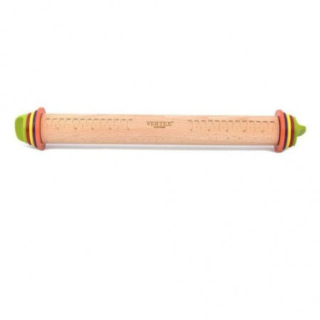 Скалка деревянная с ограничителями толщины 2-10 мм | размер: 43*7 см Скалка деревянная с ограничителями толщины 2-10 мм | размер: 43*7 см