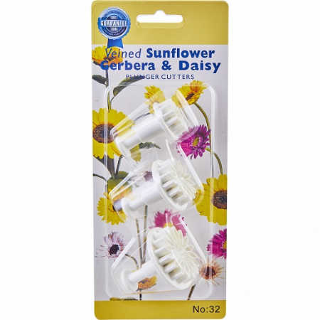 Вырубка-плунжер Ромашки набор 3 шт