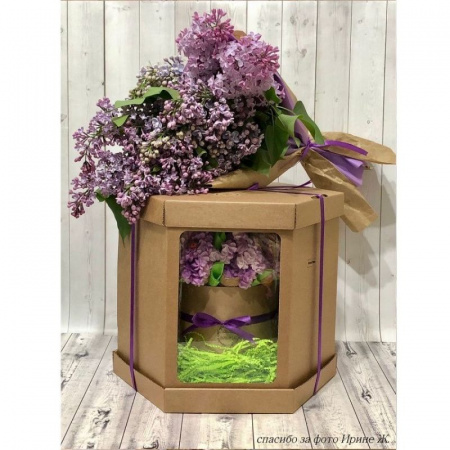 Коробка с окошками 26•26•26 см КРАФТ (Шесть граней, мгк, 3 части) Коробка с окошками 26•26•26 см КРАФТ (Шесть граней, мгк, 3 части)