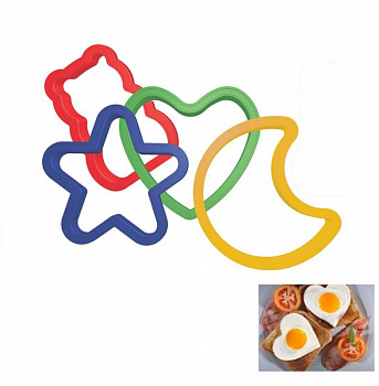 Формы для выпечки/жарки силиконовые 120*120 мм | набор 4шт Формы для выпечки/жарки силиконовые 120*120 мм | набор 4шт