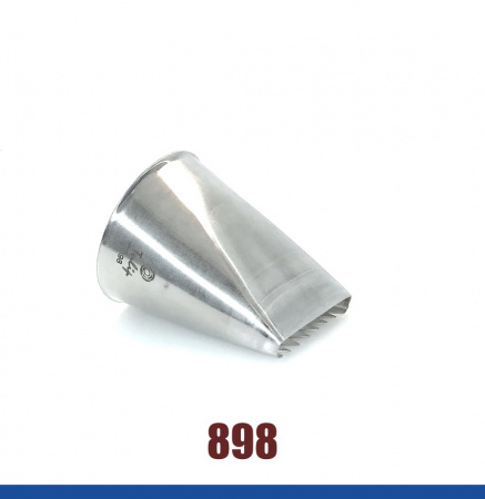 Кондитерская насадка 898 Tulip, прорезь 26 мм, большая лента с зубчиками Ribbon Basketweave Кондитерская насадка 898 Tulip, прорезь 26 мм, большая лента с зубчиками Ribbon Basketweave