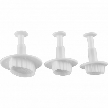 Вырубка-плунжер Лист Розы набор 3 шт