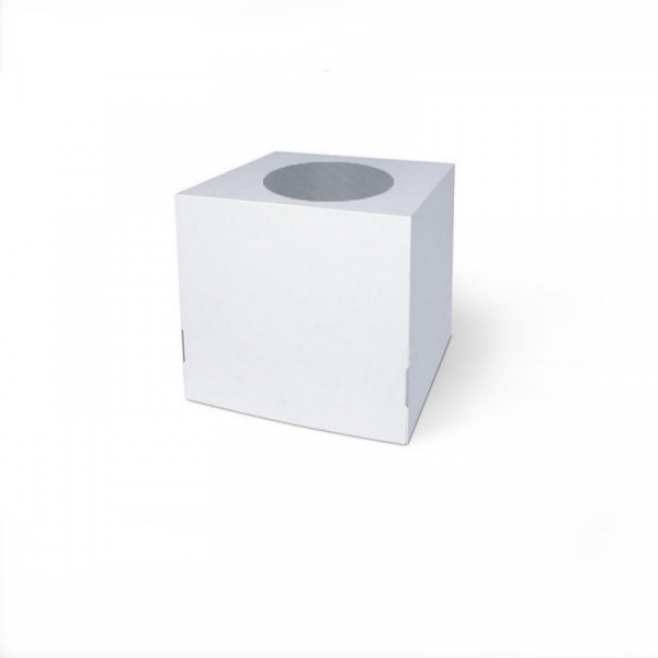 Коробка для торта 30•30•30 см с окном Белая (крышка+дно) | упак. 5-25 шт (мкгфр) Коробка для торта 30•30•30 см с окном Белая (крышка+дно) | упак. 5-25 шт (мкгфр)