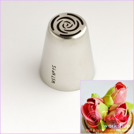 Набор 12 кондитерских насадок - тюльпан одним движением №№ 1,3,4,5,7,8,10,11,12,13,14,15 | L размер Набор 12 кондитерских насадок - тюльпан одним движением №№ 1,3,4,5,7,8,10,11,12,13,14,15 | L размер