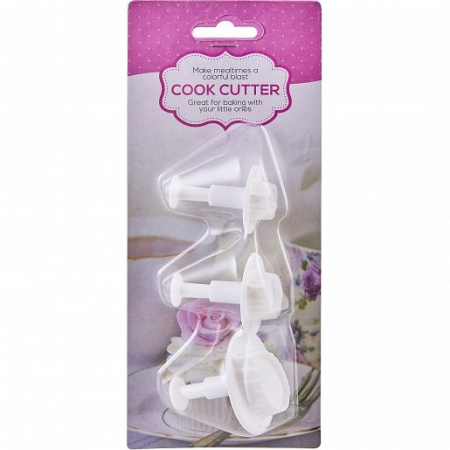 Вырубка-плунжер Лист Розы набор 3 шт Вырубка-плунжер Лист Розы набор 3 шт