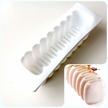 Силиконовая форма 3D для муссовых десертов | Крем Силиконовая форма 3D для муссовых десертов | Крем