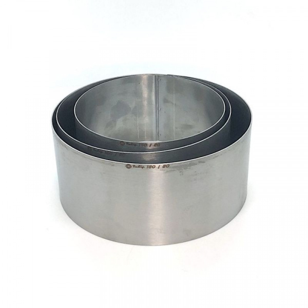 Формы для выпечки нерж.сталь Набор 3 шт | Кольца (высота 8 см, Ø 14, 16, 18 см) Формы для выпечки нерж.сталь Набор 3 шт | Кольца (высота 8 см, Ø 14, 16, 18 см)