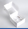 Коробка с окном для 4 капкейков 16*16*10 cм | Белая