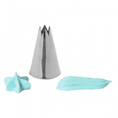 Кондитерская насадка 824 Tulip открытая звезда д.10 мм, 6 лучей