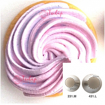 Насадка открытая звезда №231, 431 | Французкая (18 лучей) - Standard open star tip #231, 431 | French | by Tulip Workshop