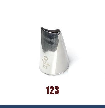 Кондитерская насадка 123 Tulip прорезь 17 мм, лепесток розы изогнутый