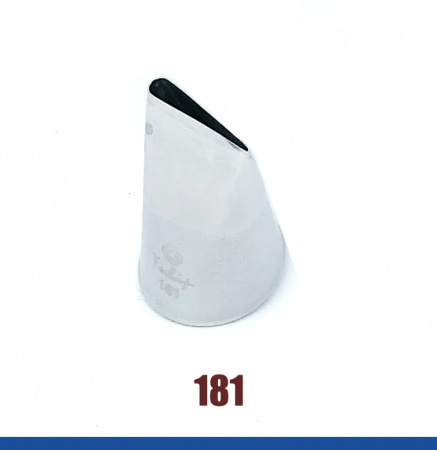 Кондитерская насадка 181(1217) Tulip, Корея, прямой лепесток с округлой прорезью 18 мм