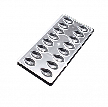 Поликарбонатная форма для шоколада 275*135*24 мм | Капля мод.1120 Поликарбонатная форма для шоколада 275*135*24 мм | Капля мод.1120