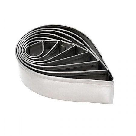 Вырубка стальная Лепестки Розы размер 2-10•2 см | набор 10 шт Вырубка стальная Лепестки Розы размер 2-10•2 см | набор 10 шт