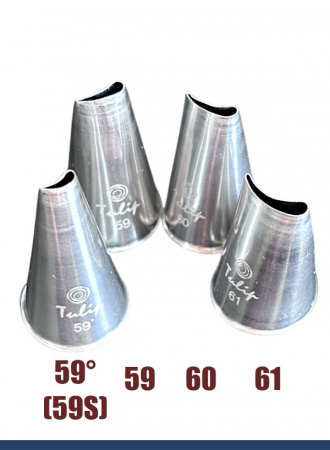 Кондитерская насадка 159 Tulip, Корея, прорезь 4.8 мм лепесток изогнутый левый, мини